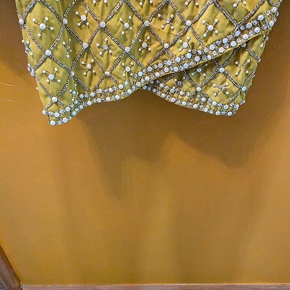 Cisnos Beaded Yellow Dress - Picture 3 of 8